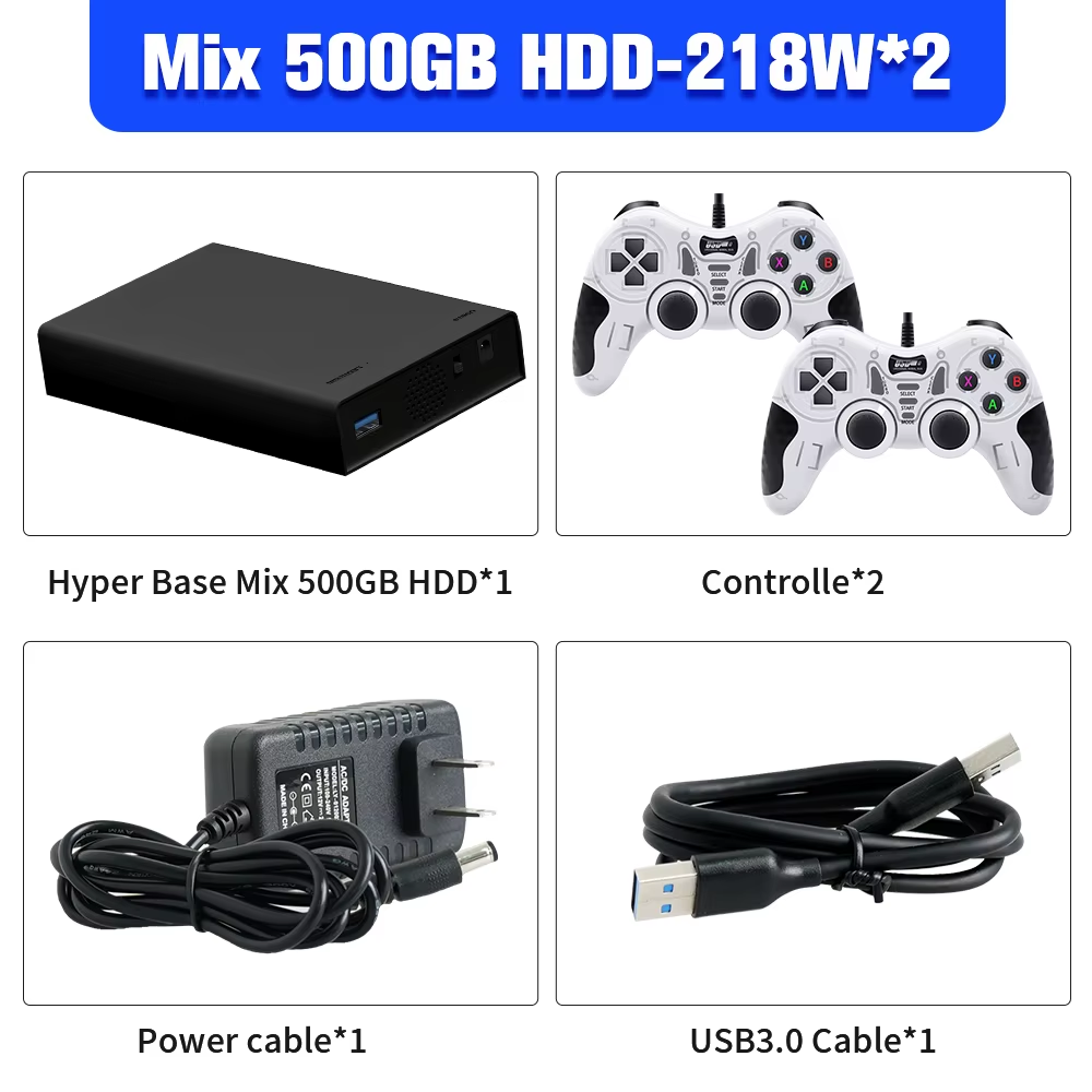 Game Hard Drive&Game Consoles with 38000+ Games for Xbox/Ps3/Ps2/Gamecube/Wii/Wiiu/Saturn Emulator Consoles Plug&Play for WIN PC