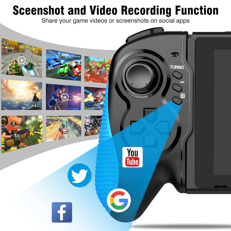 Switch Controller for Switch/Oled, Hall Effect One-Piece Joypad Controller Repla