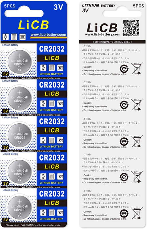 CR2032 3V Lithium Battery(10-Pack)
