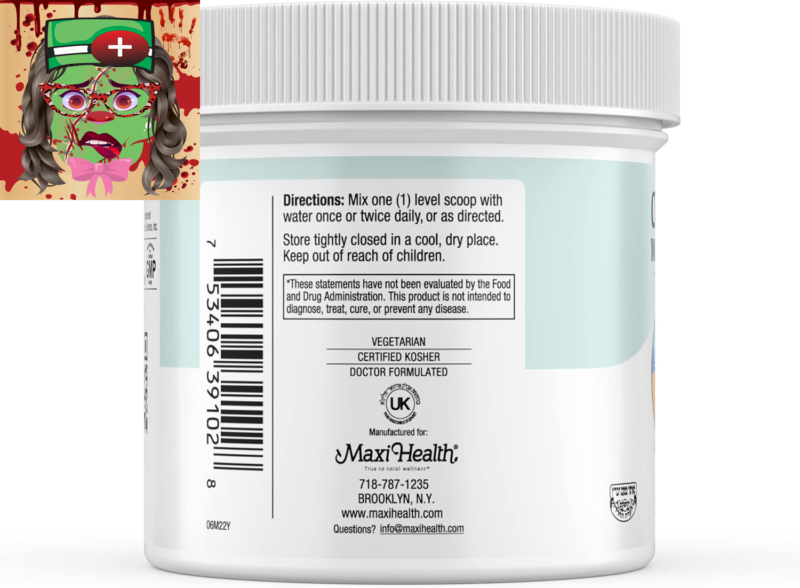 Maxi-Health Creatine Powder with L-Taurine & Ribose for Muscle Growth