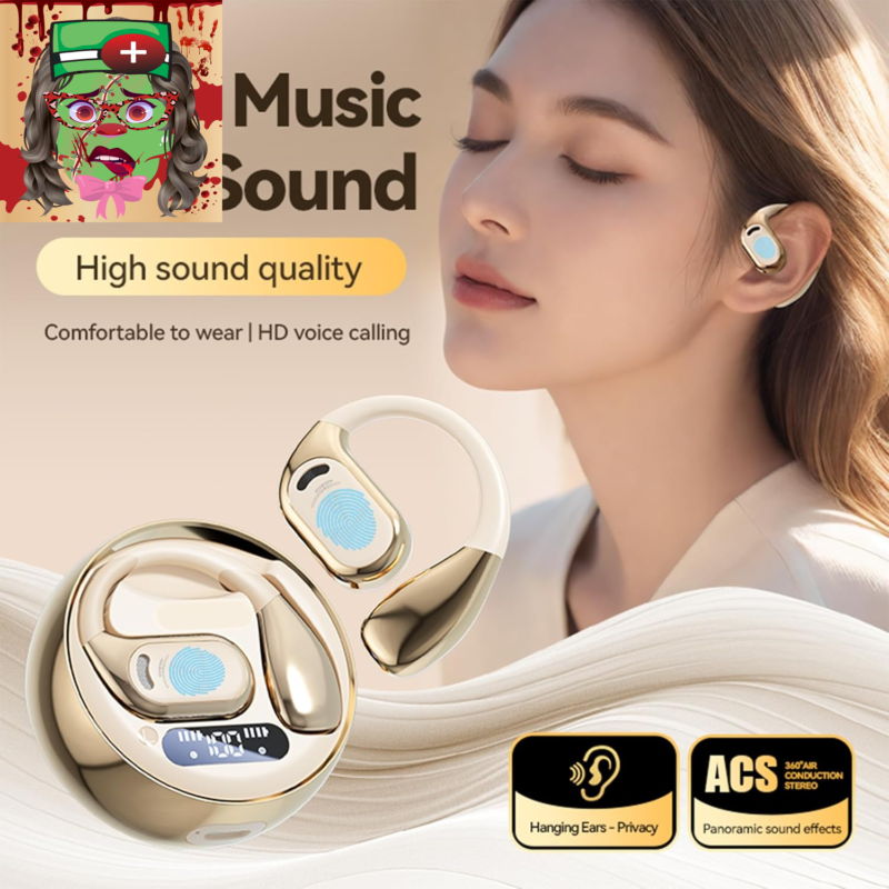 Real Time Language Translation Earbuds, Open Ear AI Translation Earbuds Translat