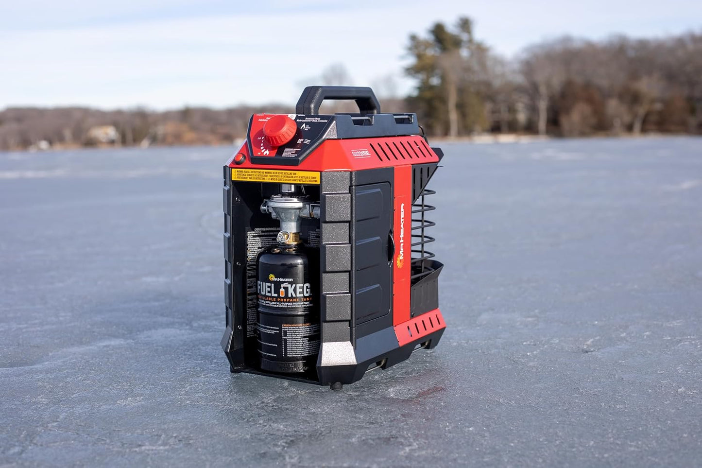 Fuel Keg. - 1 Lb. / 16 Oz. Empty Refillable Propane Tank – DOT Certified, Black