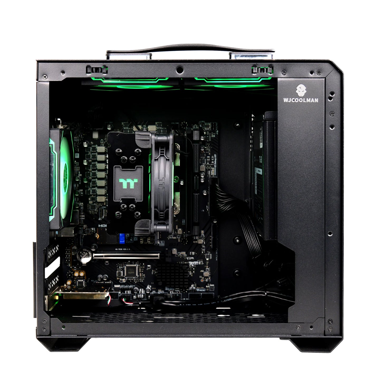 YEAH MAGIC Business Desktop AMD Ryzen 5 8600G 4.3GHz 16GB DDR5 6000 1T NVME SSD ARGB 3 Fans Win 11 Home Gamer Desktop Computer O