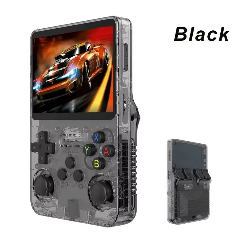 R36S Retro Handheld Video Game Console Linux System 3.5-Inch IPS Screen Mini Portable Handheld Video Player 64GB 15000 Games