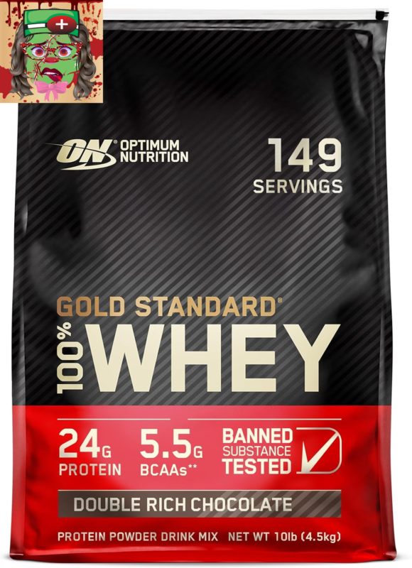 Optimum Nutrition Gold Standard Whey Protein, Strawberry, 2 lb (Packaging Varies