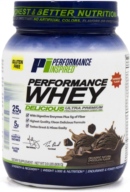 Performance Inspired Nutrition WHEY Protein Powder - All Natural - 25G - Contain