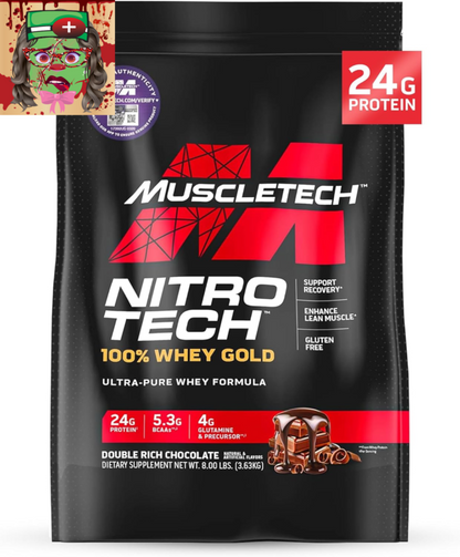 Muscletech Whey Protein Powder (Vanilla Cream, 10 Pound) - Nitro-Tech Muscle Bui