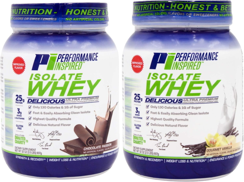 Performance Inspired Nutrition Isolate Whey Protein Powder - All Natural - 25G -