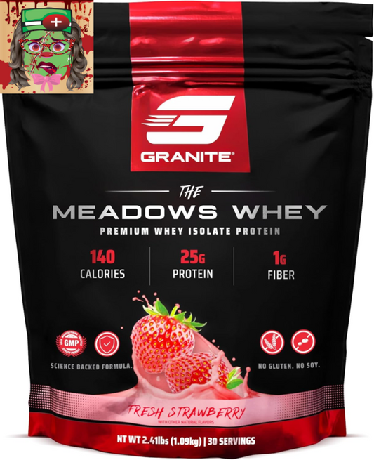 the Meadows Whey Protein Isolate - (30 Servings) Whey Protein Powder - 140 Calor