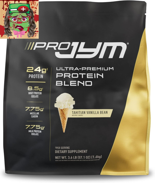 Pro JYM Tahitian Vanilla Protein Powder - Whey Protein Isolates, Casein, & Milk 