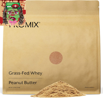 Promix Grass-Fed Whey Protein Powder, Peanut Butter, 2.5Lb - Keto & Gluten-Free