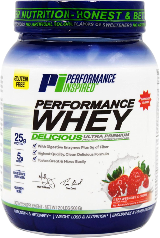 Performance Inspired Nutrition WHEY Protein Powder - All Natural - 25G - Contain