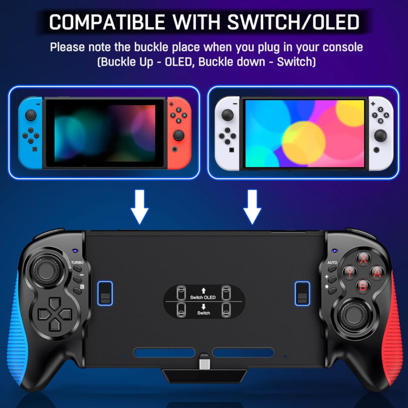 Switch Controller for Switch/Oled, Hall Effect One-Piece Joypad Controller Repla
