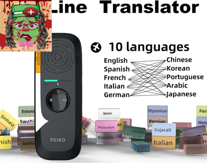 Language Translator Device,Two-Way Real-Time AI Voice Instant Translator,Mini Te