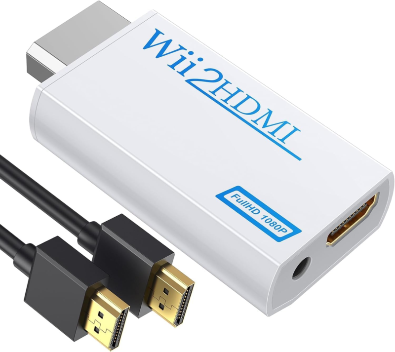 Wii to HDMI Adapter, WII to Hdmi Converter, Connect Wii Console to HDMI Display