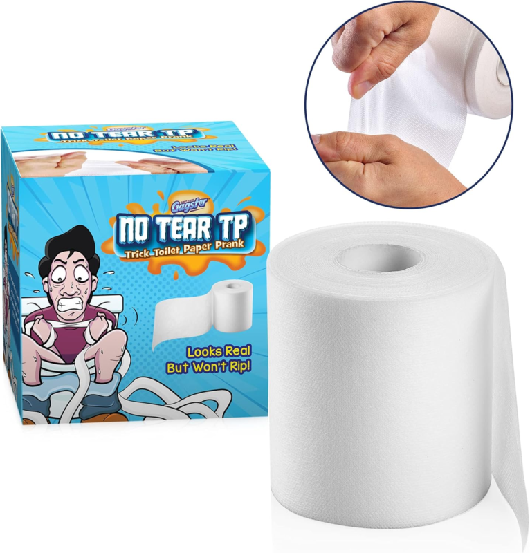 No Tear Toilet Paper - Prank Gift,Toilet Paper Rolls, Looks like Real Toilet Pap