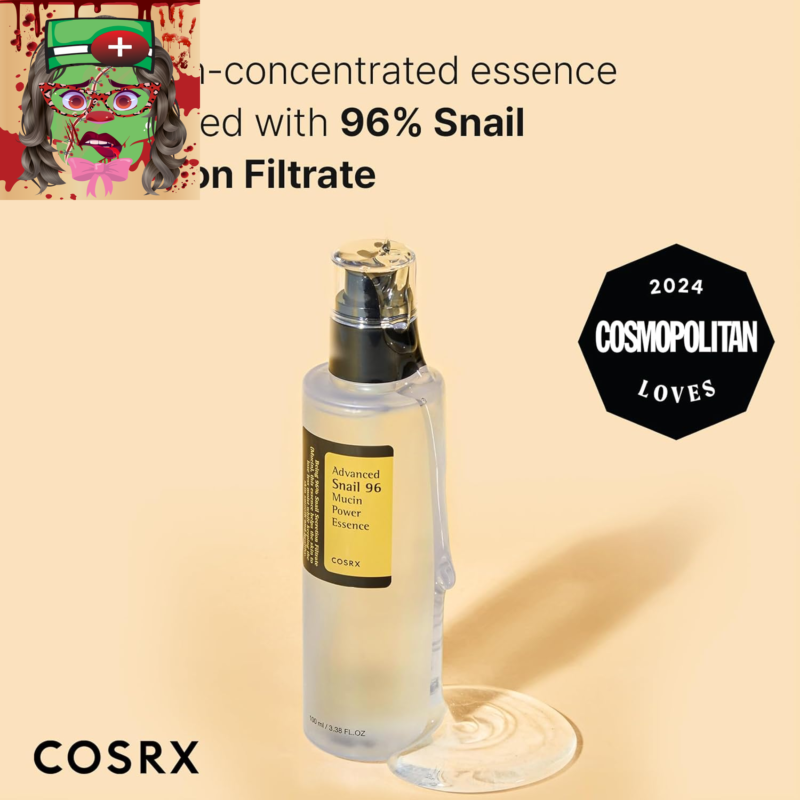 Snail Mucin 96% Power Repairing Essence 3.38 Fl.Oz 100Ml, Hydrating Serum for Fa