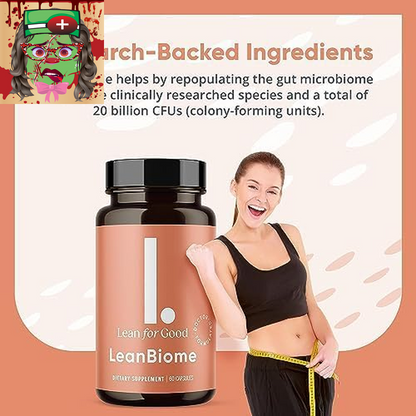 Leanbiome, 9-Strain Probiotic Formula, Supports a Balanced Gut Microbiome, Power