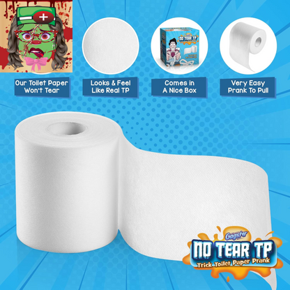 No Tear Toilet Paper - Prank Gift,Toilet Paper Rolls, Looks like Real Toilet Pap