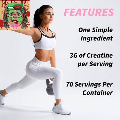 Unflavored Creatine for Women - Booty Builder - 70 Servings