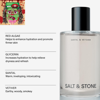 Salt & Stone Body Mist + Natural Deodorant Bundle | Santal & Vetiver