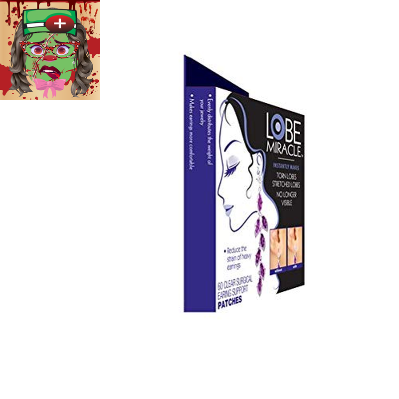 - Clear Earring Support Patches - Earring Backs for Droopy Ears - Ear Care Produ