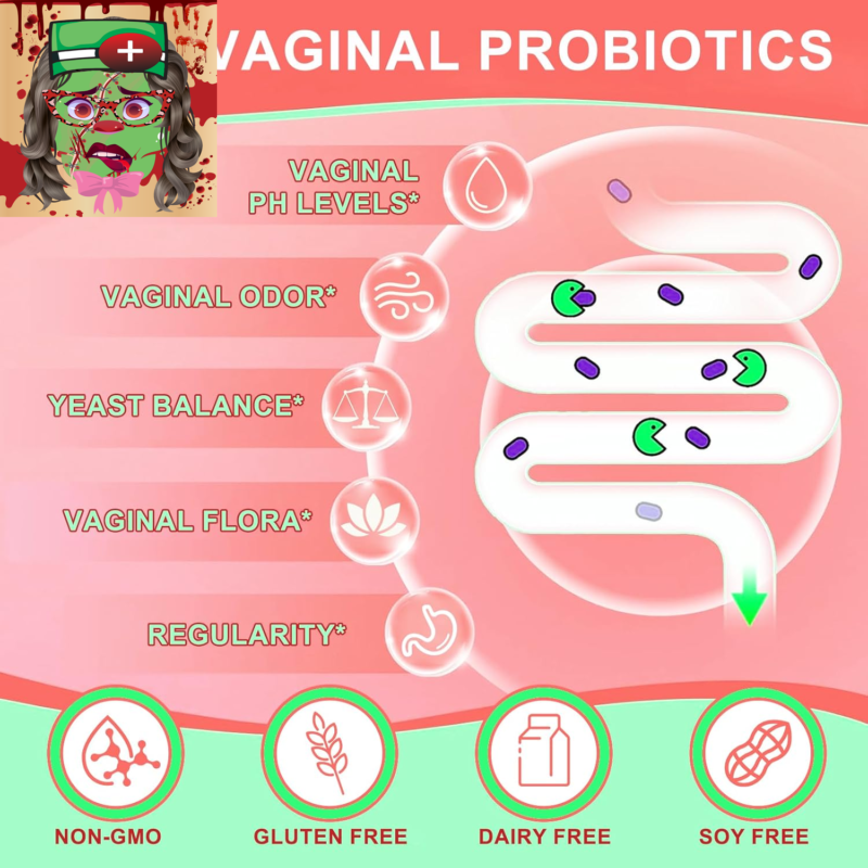 Women'S Vaginal Probiotics - Ph Balance & Prebiotics with Lactobacillus Blend -