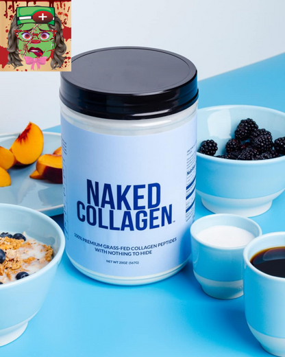 Naked Collagen Peptides Protein Powder, Grass-Fed, 60 Servings, Unflavored