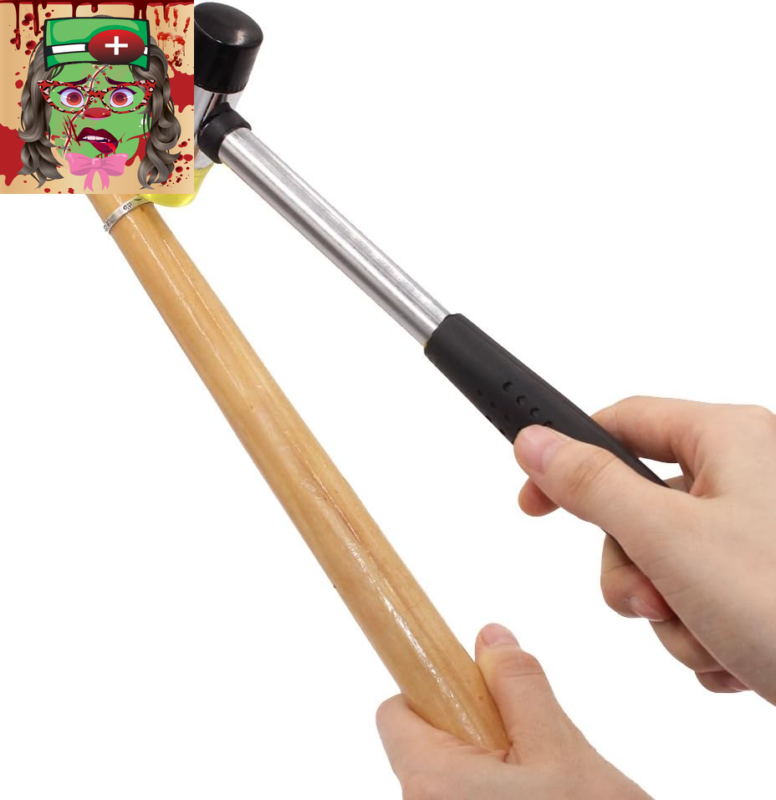 Jewelers Rubber Hammer Mallet with Wood Ring Mandrel Sizer Sizing Adjuster Ring