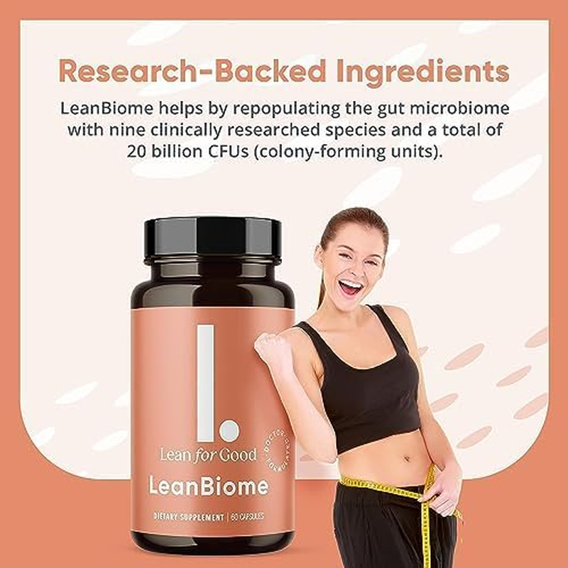 Leanbiome, 9-Strain Probiotic Formula, Supports a Balanced Gut Microbiome, Power