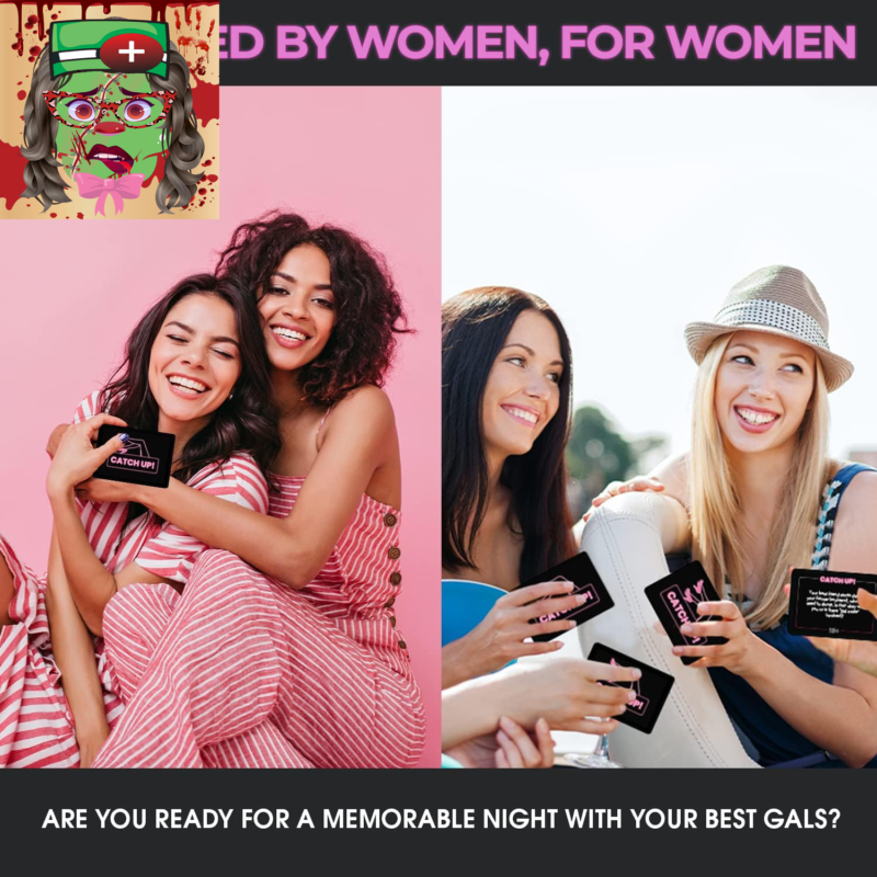 Girls Night 18+ Party Game | Spicy Thought Provoking Conversation Starters for F