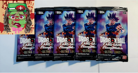 FB04 Ultra Limit 5 Packs for DBS Fusion World CCG Trading Card Game