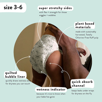 Clean Conscious Diapers | Plant-Based, Sustainable | Pattern Play | Club Box, Si