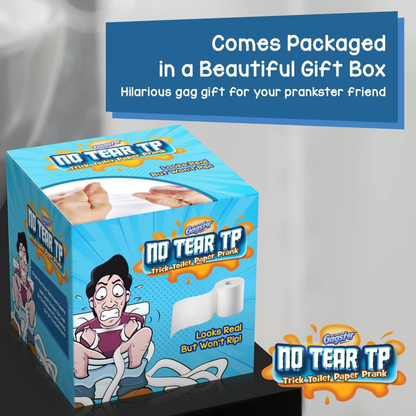 No Tear Toilet Paper - Prank Gift,Toilet Paper Rolls, Looks like Real Toilet Pap