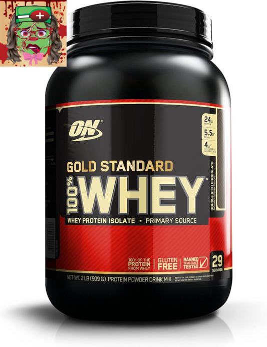 Gold Standard 100% Whey Protein Powder, Double Rich Chocolate, 2 Pound