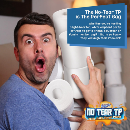 No Tear Toilet Paper - Prank Gift,Toilet Paper Rolls, Looks like Real Toilet Pap