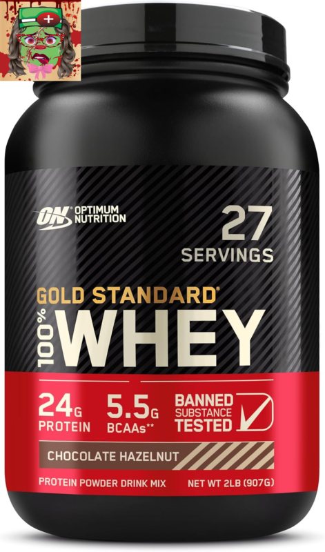 Optimum Nutrition Gold Standard Whey Protein, Chocolate Hazelnut, 2 lb