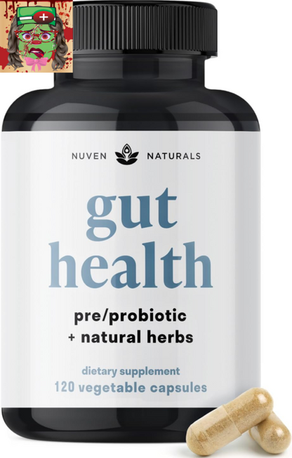 All-In-One Gut Health W/Probiotics, Prebiotics, Digestion-Supporting Herbs, and