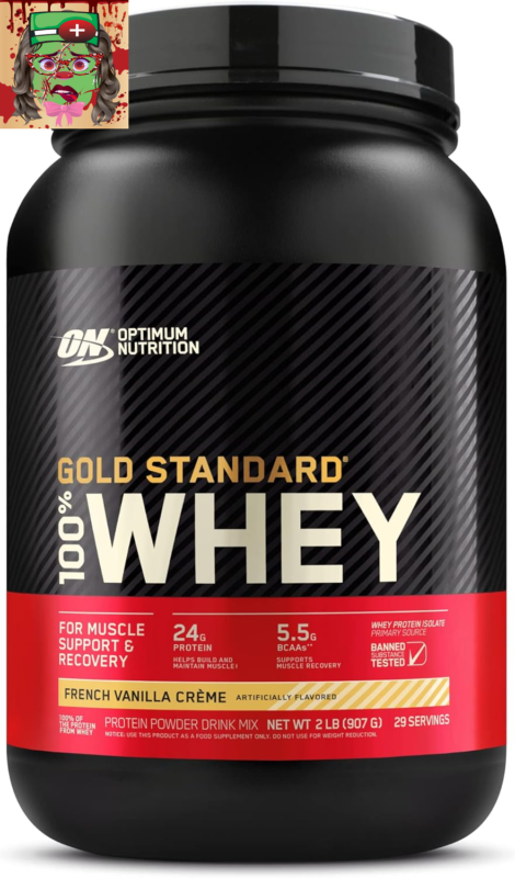 Optimum Nutrition Gold Standard Whey Protein, French Vanilla, 2 lb