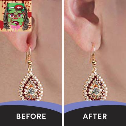 - Clear Earring Support Patches - Earring Backs for Droopy Ears - Ear Care Produ