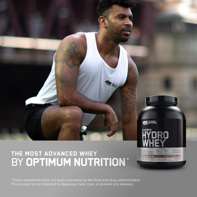 Optimum Nutrition Platinum Hydrowhey Protein Powder, 100% Hydrolyzed Whey Protei