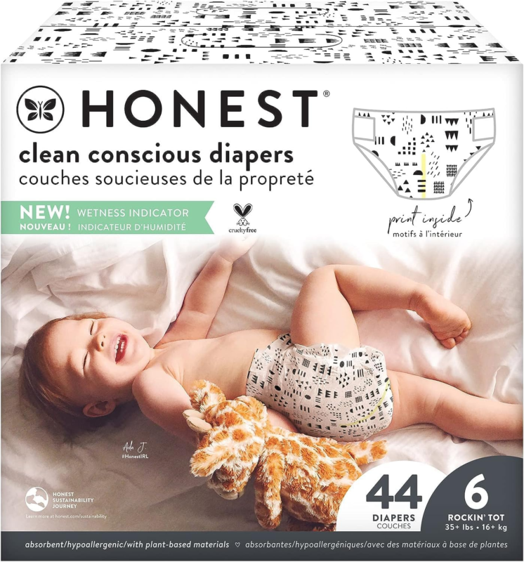 Clean Conscious Diapers | Plant-Based, Sustainable | Pattern Play | Club Box, Si