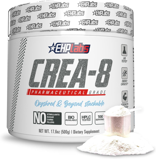 CREA-8 Micronized Creatine Monohydrate Powder - Creatine Powder for Muscle Growt