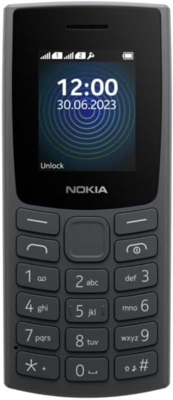 105 4G | Dual SIM | GSM Unlocked Mobile Phone | Volte | Charcoal | International