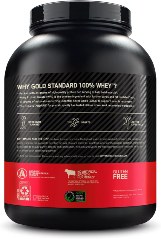 Gold Standard 100% Whey Protein Powder, Chocolate Peanut Butter, 5 Pound (Packag