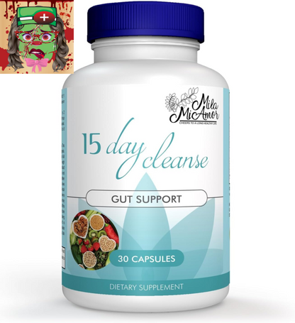 15 Day Cleanse - Gut and Colon Support - Advanced Gut Cleanse Detox for Women &