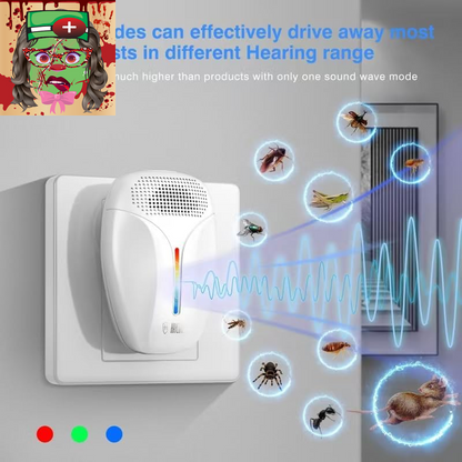 2024 Upgraded Version Ultrasonic Pest & Insect Repeller, Ultrasonic Repellent fo