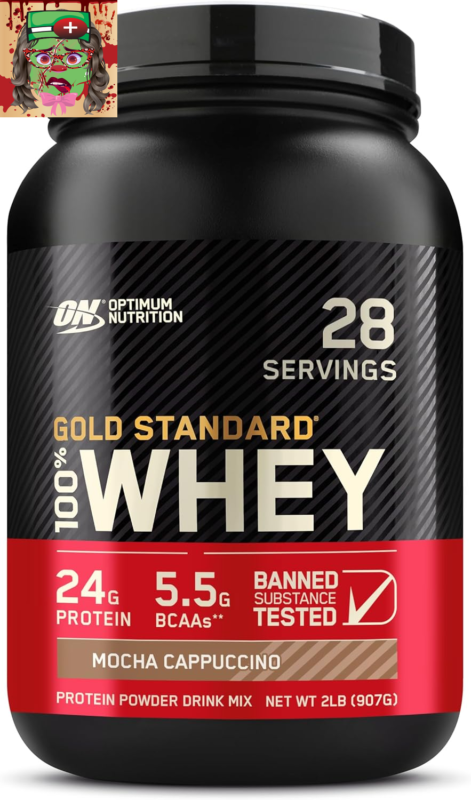 Optimum Nutrition Gold Standard Whey Protein, Mocha Cappuccino, 2 lb