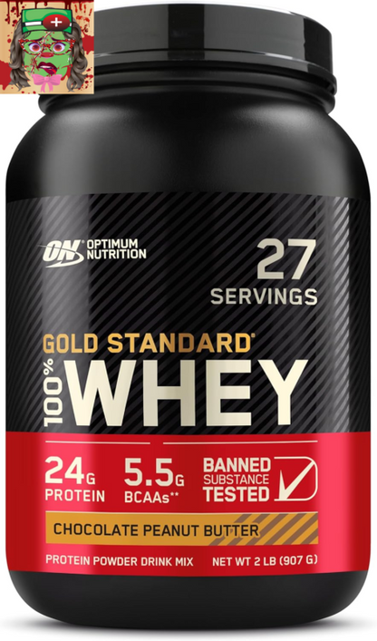 Optimum Nutrition Gold Standard Whey Protein, Chocolate Peanut Butter, 2 lb