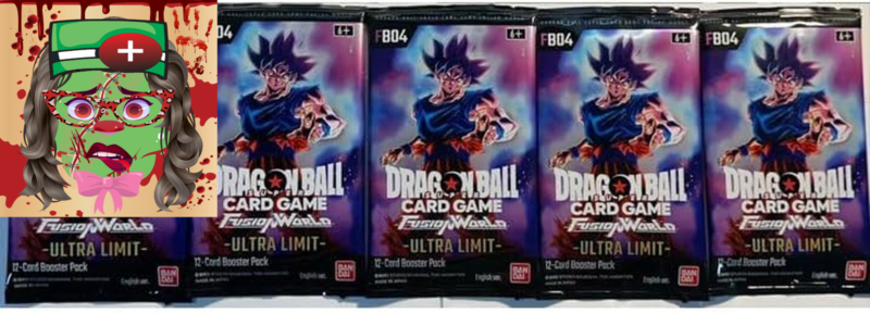 FB04 Ultra Limit 5 Packs for DBS Fusion World CCG Trading Card Game